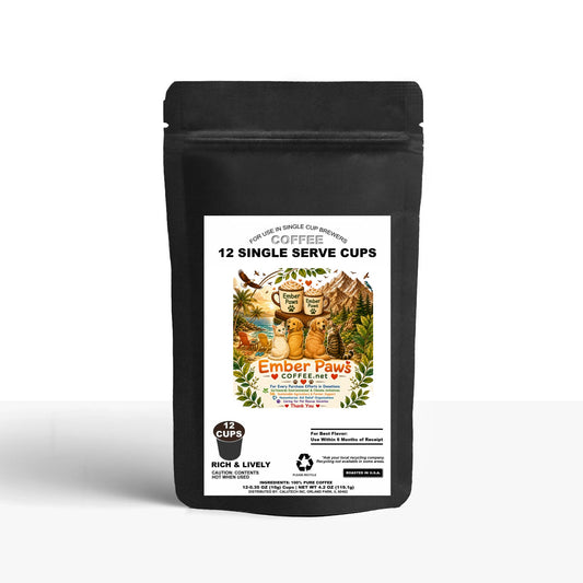 12 Pack Single Serve Coffee Capsules